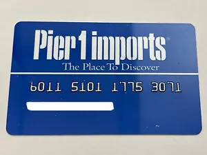 Pier 1 Imports Charge Card Defunct▪️Vintage▪️Collectible▪️Credit Card▪️Blue - Picture 1 of 2