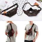 Multi-Pockets Waterproof Large Capacity Leather Waist Bag Chest Bag Fanny Pack