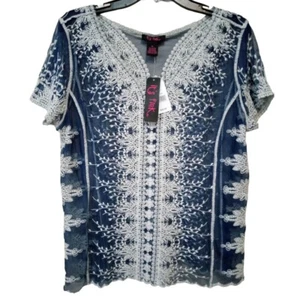 Nueva con etiquetas Camisa sin mangas de malla transparente rosa. XL - Imagen 1 de 6