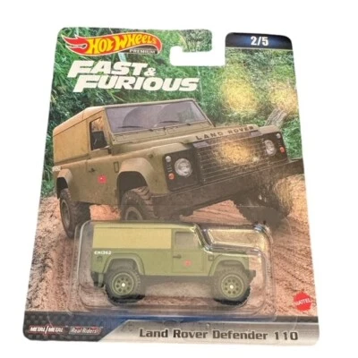 HOT WHEELS PREMIUM DIECAST -Fast & Furious- Land Rover Defender 110 - 2/5 New - Image 1 of 2