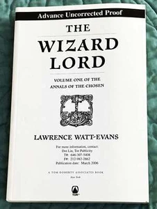 Lawrence Watt-Evans / THE WIZARD LORD Uncorrected Proof 1st 2006 - Picture 1 of 1