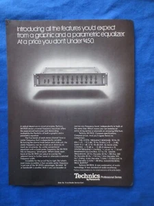 Technics SH-9010 EQ Magazine Ad Audio 1977 Original - Bild 1 von 1