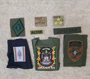 LEGION ETRANGERE FRENCH FOREIGN LEGION Shoulder TAB PATCH Afghanistan ISAF Lot - Picture 1 of 3