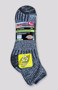 DICKIES Mens Socks 1/4 Crew Cushioned Mid-Weight Outdoor 4 Pair Shoe Size 6-12  - Picture 1 of 5