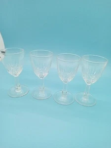 Luminarc Verrerie D’Arques France Crystal Liqueur Cordial Glasses~4 ~ EUC  - Picture 1 of 3