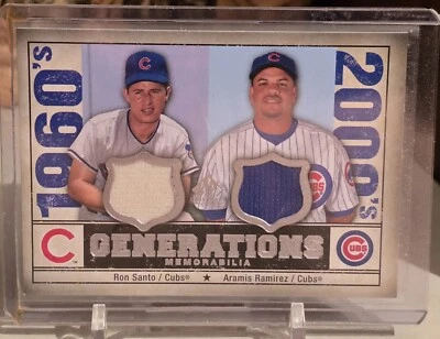 2008 Upper Deck SP Ron Santo Aramis Ramírez Legendary Cuts Gen-Sr Foto 1 de 3