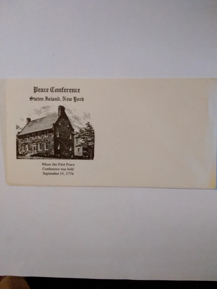 PEACE CONFERENCE STATEN ISLAND NY COVER UNADDRESSED LAST ONE IN STOCK - Image 1 of 1