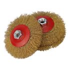 Effective Rust and Paint Removal with 3Pcs 115mm Wire Brushes for Angle Grinder
