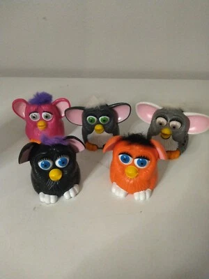 Furby Figurines McDonald’s Happy Meal Toys 1998 Lot of 5 Vintage Collectible - Image 1 of 4