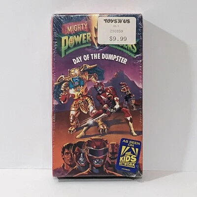 NEW Mighty Morphin Power Rangers Day of the Dumpster VHS Tape 1993 SEALED RARE - Image 1 of 4