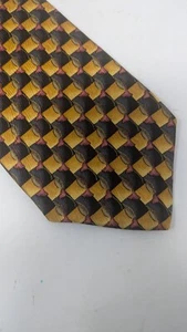 Cravatta uomo Robert Talbott for Satel's 100% seta made in USA geometrica  - Foto 1 di 9