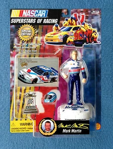 FIGURA MARK MARTIN NASCAR SUPERESTRELLAS DE CARRERAS TOY BIZ EDICIÓN ESPECIAL 1997 - Imagen 1 de 2