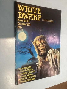 White Dwarf 15 D&D, Traveller. Barbar Brettspiel innen. Games Workshop. Sehr guter Zustand - Bild 1 von 2