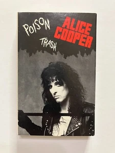 Alice Cooper Trash b/w Poison Cassette Single 1989 TESTED - Picture 1 of 4