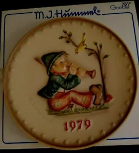 M. J. Hummel 9th Annual 1979 Goebel Singstunden Sammelteller mit Box  - Bild 1 von 9