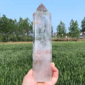 3.3LB Clear quartz Obelisk Natural Reiki Crystal Wand Point Decor Gift XA6244 - Picture 1 of 12