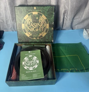 Talking Tables Casino Night Game Kit Poker, Blackjack, Roulette-Gambling Set - Picture 1 of 6