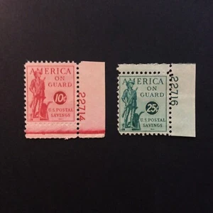 BroadviewStamps USA #PS11-12 MNH F-VF plate margins.  Postal Savings. - Picture 1 of 2