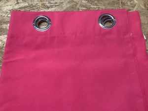 Silent night dark pink ring eyelet curtains 168cm Wide x 137cm Drop - Picture 1 of 2