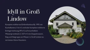 Ferienhaus Dorfidyll zum Schlaubetal in Groß Lindow - Bild 1 von 17