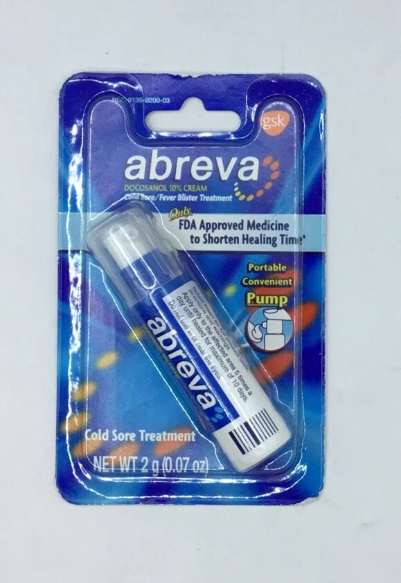 Tratamiento con ampolla para herpes labial Abreva 0,07 oz / 2 g nuevo en caja caducidad 3/26 IMPERFECT BX Foto 1 de 1