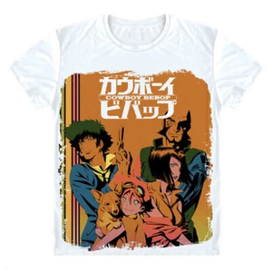Cowboy Bebop Adult LGmulticolored Poly Blend S/S T-shirt New - Picture 1 of 1