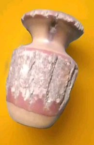 GEORGE LOONEY Vase Sassafras Wood Hand Turned Small w/Bark SIGNED - Picture 1 of 5