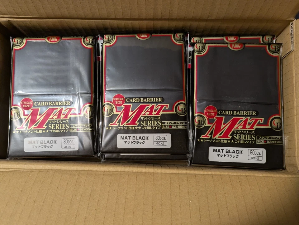 KMC Card Barrier Mat Funda Negra 30 Paquetes de 80 2400 Mangas Foto 1 de 1