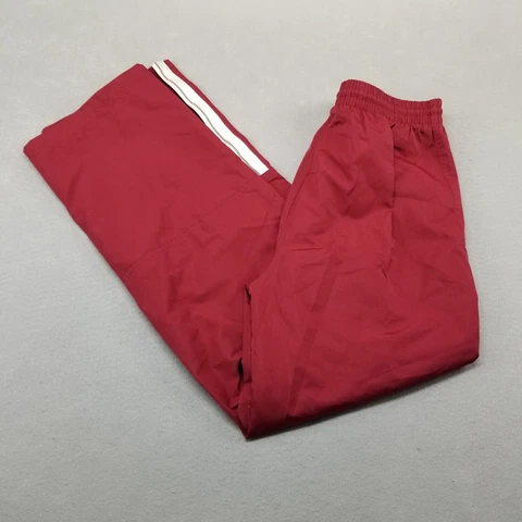 Vintage Oklahoma Sooners OU Nike Track Wind Pants Boys Large Red Lined Elastic Cover