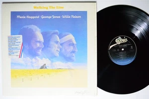 MERLE HAGGARD GEORGE JONES WILLIE NELSON Walking The Line EPIC VG++ SHRINK 1st - Picture 1 of 2