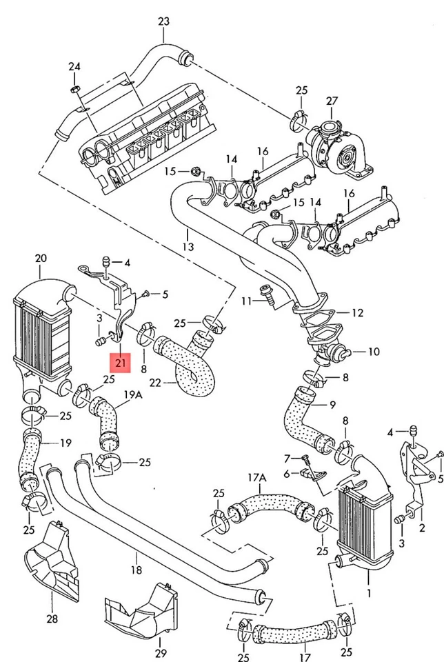 OEM Bracket Right AUDI Audi A4 Avant S4 Cabrio quattro 8E 8EC 8ED 059145814B - Image 1 of 1