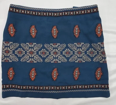 Ya Los Angeles Women Geometric Design   mini skirt Casual Skirt Sz Small Aztec  - Image 1 of 4