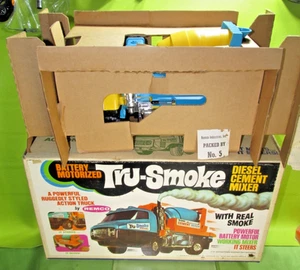 VTG 1969 REMCO TRU SMOKE CEMENT MIXER TRUCK BATTERY TOY WORKS! NIB READ DESC!!! - Picture 1 of 22