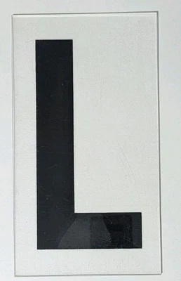 Пластиковое оргстекло высотой 10 дюймов шатер знак замена буква L - Изображение 1 из 3