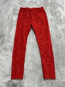 Leggings Cat & Jack Niñas Talla 6/7 Rojo Dorado Estrellas Poco Usados - Imagen 1 de 7