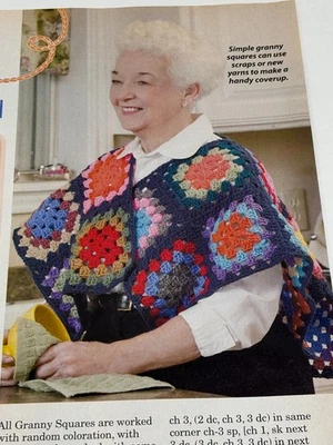 Páginas de revista con patrón de ganchillo de chal de abuela Foto 1 de 3