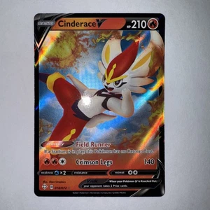 Cinderace V 018/072 Shining Fates Holo V Rare FULL ART - Pokemon TCG Card - NM - Picture 1 of 2