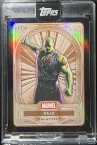 2025 Topps Chrome Marvel Mint Drax #32 Black Refractor /10 - Picture 1 of 2
