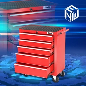 Rolling Tool Cart 5-Drawer with Lock Mechanic Toolbox Storage Tool Chest Cabinet - Bild 1 von 7