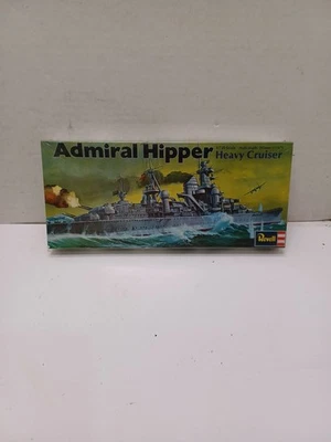 1974 Revell German Heavy Cruiser Admiral Hipper 1/720 Scale Kit #H-490 Sealed C3 - Image 1 of 4