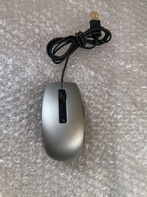 DELL 6-Button Silver Wired Laser Optical Scroll Wheel USB Mouse M-UAV-DEL8 4K93W - Image 1 of 4