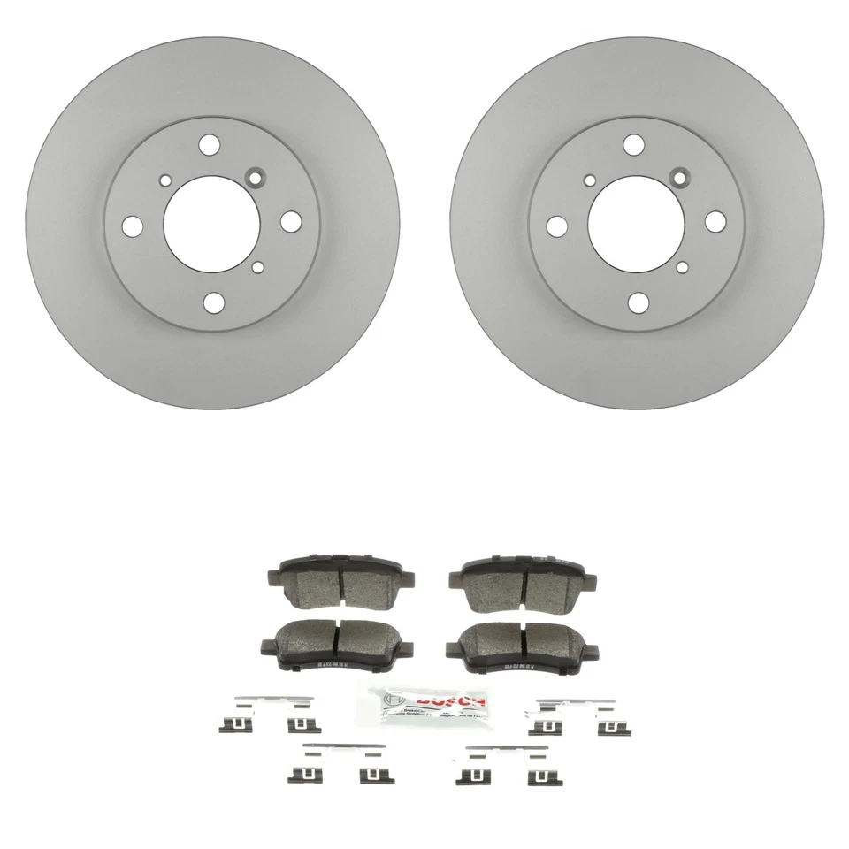 Kit de pastillas de freno de disco de cerámica azul rotores Quietcast delanteros Bosch para Suzuki Aerio Foto 1 de 1