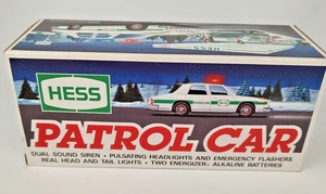 Coche patrulla Hess 1993 vintage nuevo en caja original - Imagen 1 de 6