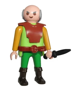 Playmobil Medieval Village Soldier w/ black knife - C14 - Picture 1 of 4