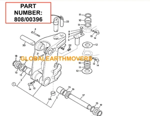 TERNA JCB - BUSSOLA CARROZZA KING POST (N. PARTE 808/00396) - Foto 1 di 4