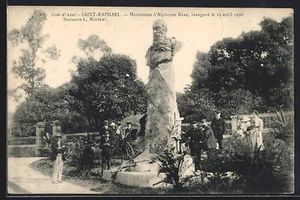 CPA Saint-Raphael /Cote d´Azur, Monument d´Alphonse Karr, inauguré 1906 - Bild 1 von 2