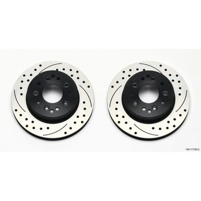 Wilwood Rotor Kit Rear-Drilled 65-82 Corvette C2/C3 (1Pc Rotors) 140-11739-D - Imagem 1 de 3