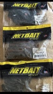3 Packs NetBait Paca Slim 2-4” 1-3.5" Asst Colors Alabama Craw BASS!! - Imagen 1 de 3