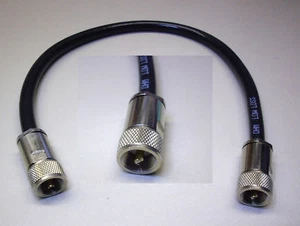 0,5 m H 2010 konfektioniert mit 2 x (UHF) PL-Stecker / 50 Ω Koaxialkabel - Picture 1 of 1