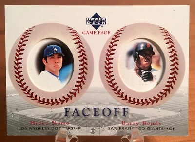 2003 Upper Deck Barry Bonds Hideo Nomo Face Off Insert Card #183 - Image 1 of 2